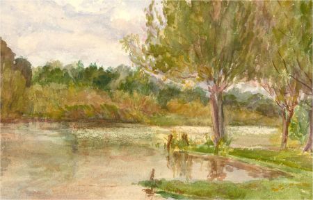 Early 20th Century Watercolour - River Study