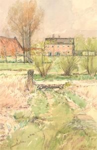 Keith Johnson (1931-2018) - 1988 Watercolour, Spring Poplars and Willows