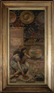 After William Stephen Coleman (1829-1904) - Pears Print, The Goldfish Bowl