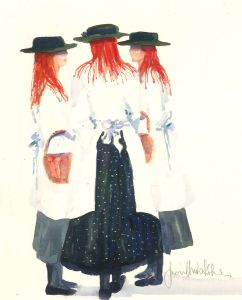 Contemporary Watercolour - Three Women