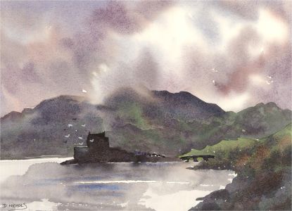 Daniel Nichols - Contemporary Watercolour, Eilean Donan, Scotland