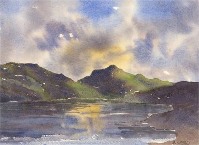 Daniel Nichols - Contemporary Watercolour, Loch Arkaig, Scotland