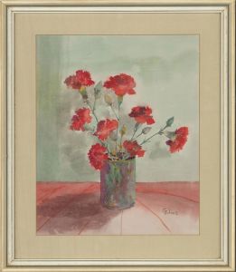 Gwen Johns - 20th Century Watercolour, Carnations