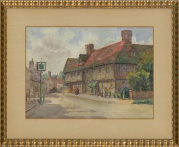 20th Century Watercolour - Village in Kent
