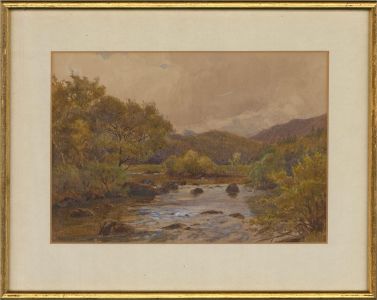 George Harrison (1876-1950) - Early 20th Century Watercolour, Shallow River