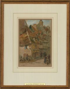 Samuel John Hodson RWS RBA (1836-1908) - 1880 Watercolour, Dieppe