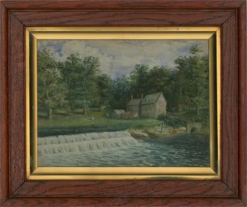 A. Wilson - 20th Century Watercolour, By the Weir