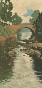 Robert Houston (1891–1942) - Early 20th Century Aquatint, Sparkling River