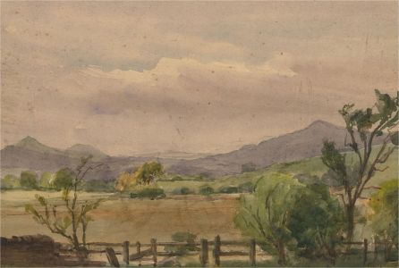 Frank Watson - 1925 Watercolour, Sunderland Landscape II