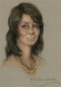Mollie Forestier-Walker (1912-1990) - Signed 20th Century Pastel, Woman in Gold