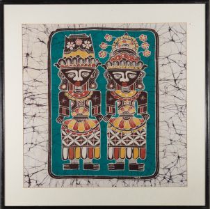Contemporary Batik - Two Figures