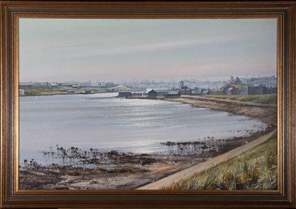 Ivan Lindsay - Contemporary Oil, Industrial Coastal Scene