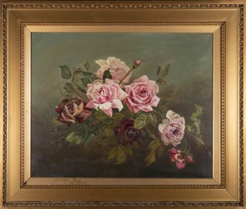 K.P. - 1906 Oil, Roses