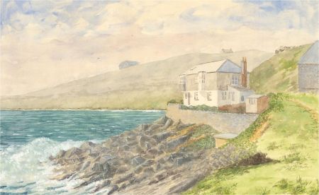 J.A. Pusey - 1992 Watercolour, Coverack