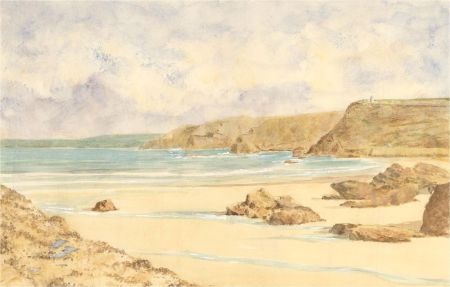 J.A. Pusey - 1992 Watercolour, Portreath