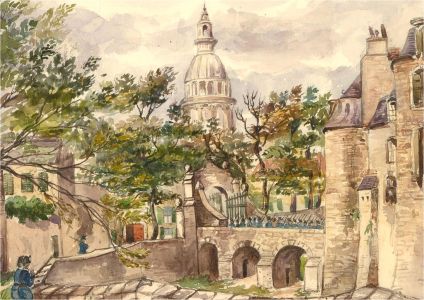 E.M.H. - Mid 19th Century Watercolour, Le Château Fortale, Boulogne