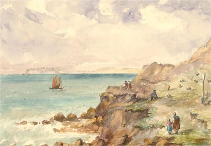 E.M.H. - Mid 19th Century Watercolour, Le Portel, Artois