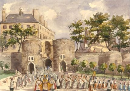 E.M.H. - Mid 19th Century Watercolour, La Porte de Dunes