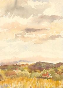 Double-Sided Early 20th Century Watercolour - Forest and Moor
