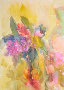 Annelise Firth (b.1961) - 2020 Watercolour, Autumnal Blooms