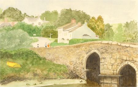 J.A. Pusey - 1992 Watercolour, Lerryn