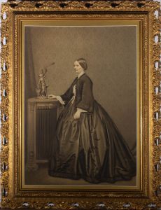 American 1860s Watercolour - Female Portrait