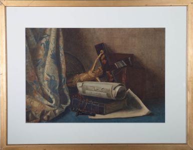 Early 20th Century Watercolour - Still Life with Religious Artefacts