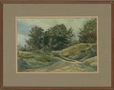 J. Goodland - 20th Century Pastel, Country Lane