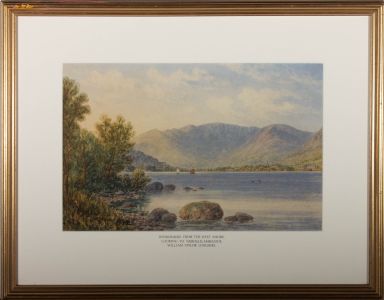 William Taylor Longmire (1841-1914) - 1892 Watercolour, Lake Windermere