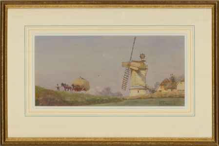 Francisco J. Torrome - Early 20th Century Watercolour, Harvest Time