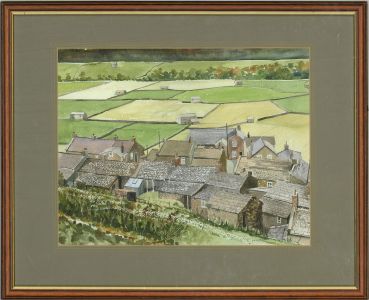 Gordon Metcalfe (b.1935) - Contemporary Oil, Northern Village