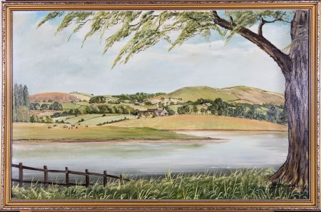 W. Hobson - 20th Century Oil, Country Landscape