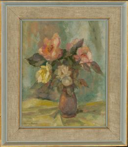 Marjorie Howard - 20th Century Oil, Pot of Flowers