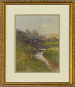 Thomas Swift Hutton (1865-1835) - Early 20th Century Watercolour, Winding Stream
