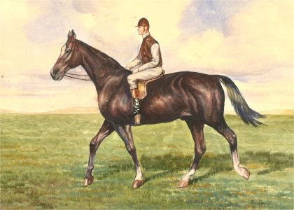 R. Davis - 20th Century Watercolour, The Race Horse