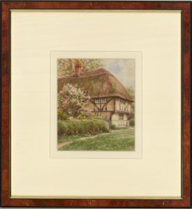 William Henry Harford (1840-1917) - 1882 Watercolour, Cottage