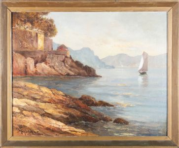 M. Melmar - 20th Century Oil, Italian Lake