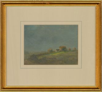 Henry S.W. Eyre (1872-1937) - 1922 Oil, Cottage on the Hill