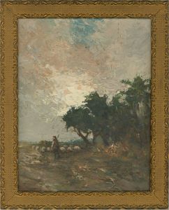 Henry S.W. Eyre (1872-1937) - 1921 Oil, Pastoral Scene