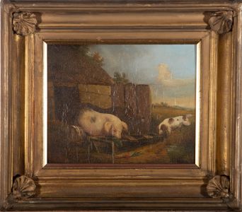Early 20th Century Oil - Dinner Time