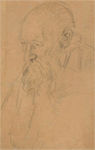 Mid 20th Century Graphite Drawing - Old Man