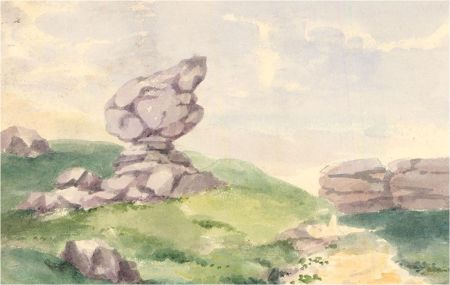 Early 19th Century Watercolour - Toad Rock, Rusthall Common