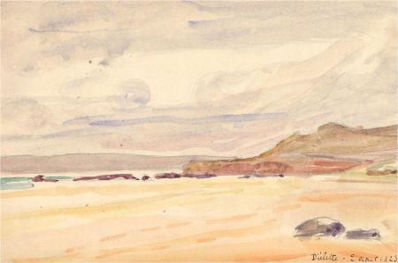 1923 Watercolour - Diélette, France
