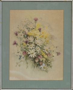 Enid A. Western - 20th Century Watercolour, Sussex Hedgerow