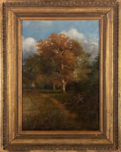 19th Century Oil - Resting In The Shade
