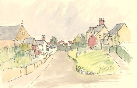 Gwyneth Willitt - Contemporary Watercolour, The Village Street