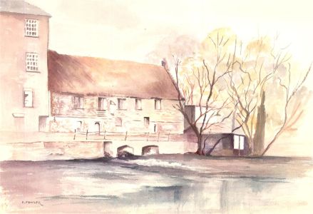E. Fowler - Contemporary Watercolour, Riverside Walk