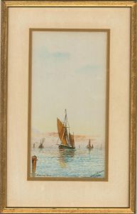 Will J. Brook - Signed 1920 Watercolour, Evening Calm