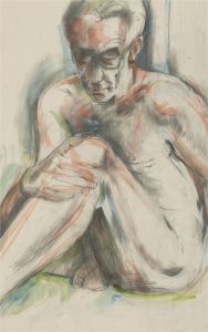 Lewis Davis (1910-1979) - Mid 20th Century Graphite Drawing, Male Nude