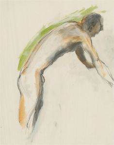 Lewis Davis (1910-1979) - Mid 20th Century Graphite Drawing, Male Nude